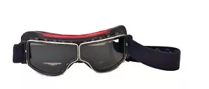 BARUFFALDI JTT CLASSIC GOGGLES - BLACK & RED LEATHER **500120** - Picture 1 of 3