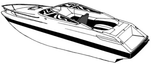 7.6oz BOAT COVER EBBTIDE/DYNATRAK 2700 SS CUDDY BOW RIDER W/ EXTD SWPF 08-2014 - Bild 1 von 14