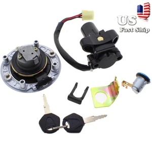 For Suzuki GS500 2001 2002 2003-2012 Ignition Switch+Fuel Gas Cap+Seat Locks - Picture 1 of 2