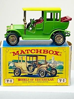 Matchbox Y-3, 1910 Benz Limousine Car with Original Box, Nice - Image 1 of 4