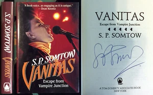 Vanitas Escape From Vampire Junction S. P. Somtow SIGNED 1st US ed HC DJ horror! - Imagen 1 de 6
