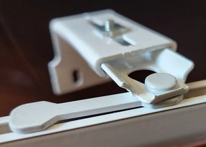 CAM LEVER LOCK CURTAIN TRACK RAIL BRACKET Wall Fix - STYLELINE Sylon Oslo S79 - Picture 1 of 10