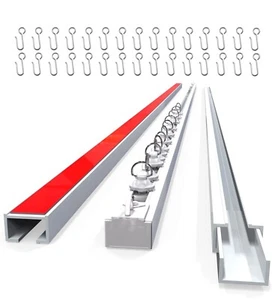 UrbanRed Binario per tende da soffitto o parete autoadesivo (16,4 piedi, 5 metri) - Foto 1 di 7