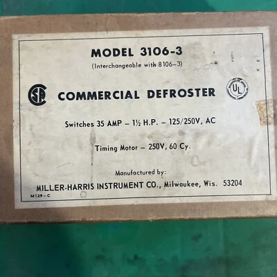 Miller Harris Commercial Defroster Model 3106-3 - Image 1 of 4