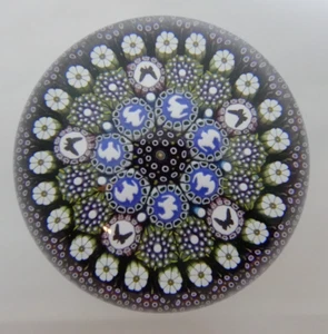 Mike Hunter Twists Studio Glas Silhouette Millefiori Stab Briefbeschwerer 1 von 1 - Bild 1 von 17