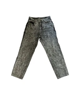 Vintage 80s Code Bleu Acid Wash Jeans Size 32 Rocker Retro Rock N Roll - Picture 1 of 8