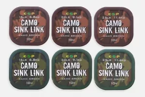 Link per lavandino mimetico ESP *tutti i colori e taglie* attrezzatura da pesca alla carpa - Foto 1 di 1