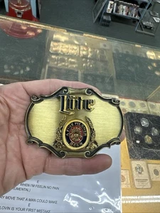 1980 Braintree Miller Lite Pilsner Gürtelschnalle - Bild 1 von 14