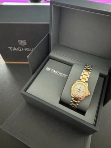 Tag Heuer 27mm Aquaracer Gold Steel Ladies Watch WBD1420 ✅ - Picture 1 of 5