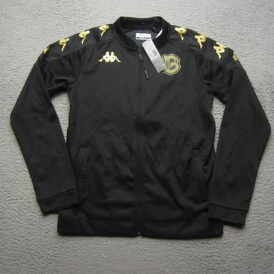 Kappa Jacket Mens Small Black Gold Slim Fit Kappa4Soccer Giulio Track Polyester - Image 1 of 4