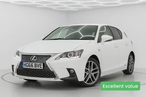 2017 Lexus CT 200h F Sport Hatchback 5dr Petrol Hybrid CVT Euro 6 (s/s) (136 ps) - Picture 1 of 24