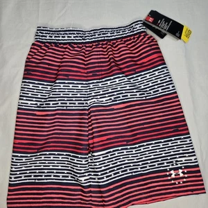 Under Armour Boys' Lined Swim Trunks Freedom Size Youth Medium Bathing Suit NWT - Imagen 1 de 11