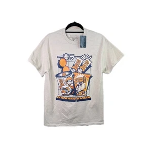 Naruto Ichiraku Ramen T-Shirt Herren Größe M Beige Grafikdruck Kurzarm - Bild 1 von 17