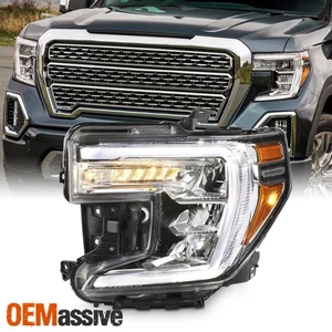 For 19-22 GMC Sierra 1500 Limited [FULL LED] Headlight Driver Left w/ DRL Signal - Picture 1 of 12