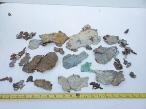 Approx. 2 Pounds Native Copper Specimens, raw condition, beautiful - Bild 1 von 11