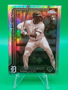 2025 Topps Chrome Justyn-Henry Malloy RC Rookie Sepia - Picture 1 of 3