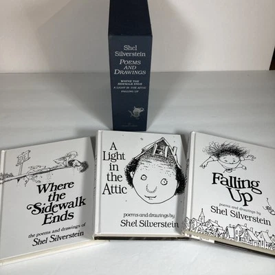 Shel Silverstein Poems And Drawings 3 Book Set With Case - Image 1 of 4