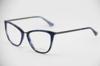 NUEVAS GAFAS NICOLE MILLER HARING C03 MARRÓN CUERNO GUNMETAL AUTÉNTICAS 53-17 Foto 1 de 4