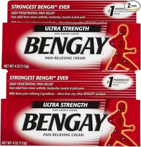 Bengay Ultra Stength schmerzlindernde Creme, nicht fettig-ultra stark, 2 Stück - Bild 1 von 4