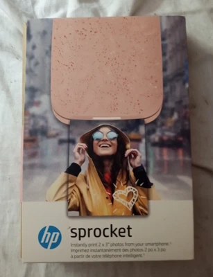 HP Sprocket 2x3" Digital Photo Printer (HPISPP) - Blush...for iphone ipad ipod - Image 1 of 3
