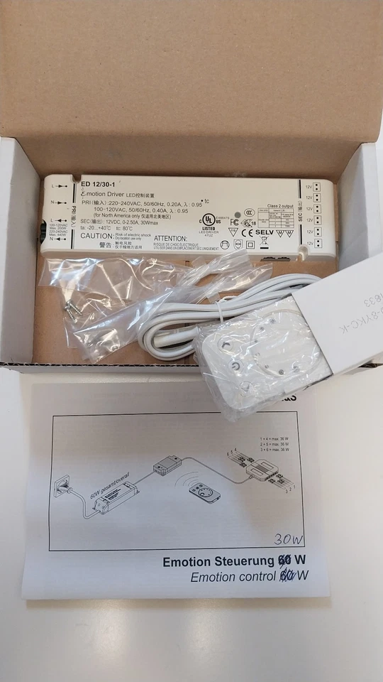 LED Starterset mit Fernbedienung 30W von L&S - Bild 1 von 1