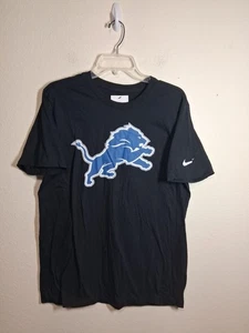 T-shirt girocollo casual NFL Nike Detroit Lions nuova con etichette nera taglia media prezzo al pubblico consigliato $35 - Foto 1 di 8