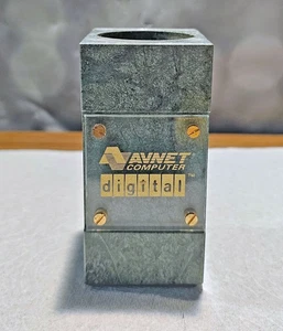 Vintage AVNET Computer / DEC Digital Marble Desk Pen/Pencil Holder - Picture 1 of 8