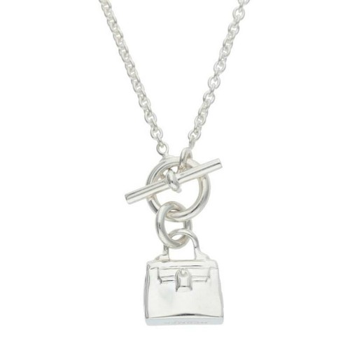 HERMÈS Hermes Amuleto Kelly Collana Argento Uomo 43 cm (16 93 in) Usato635875792fcf9