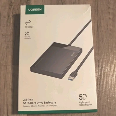 UGREEN Hard Drive Enclosure 2.5" HDD, SSD 5Gbps, USB-A  0.5m 30847 - Bild 1 von 4