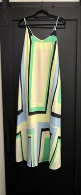 Vestido sin mangas geométrico Maeve Colorblock talla pequeña Foto 1 de 4