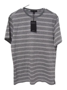 Neu mit Etikett Robert Barakett Herren Brendan T-Shirt Tee S grau gestreift Rundhalsausschnitt 100 % Baumwolle - Bild 1 von 6