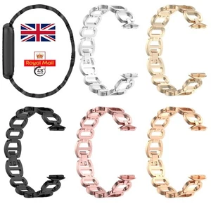 Ricambio Orologio Cinturino Metallo Braccialetto Braccialetto per Fitbit Luxe/Edizione Speciale - Foto 1 di 27
