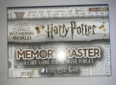 Harry Potter Memory Master A Card Game You’ll Never Forget Ages 6+ 4 Players New - Image 1 of 2