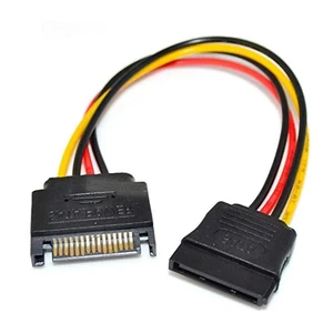P26 SATA Extension Cable Power Cable Power Adapter 15pin Plug to Socket - Picture 1 of 9