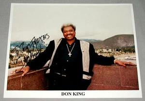 Foto original firmada promotor del salón de la fama del boxeo de Don King - Imagen 1 de 1