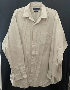 Polo Golf Ralph Lauren Shirt Mens XL Lofting Ivory Beige Cotton Long Sleeve BD - Picture 1 of 3