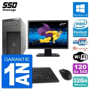 PC tour DELL T1650 MT Bildschirm 27 " Intel G2020 RAM 32Go SSD 120Go Windows 10 - Bild 1 von 8