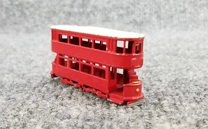 VINTAGE MOKO LESLEY MATCHBOX # 3 LONDON TROLLEY MADE IN ENGLAND - Picture 1 of 8