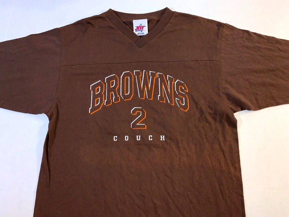 Rare Vintage 2000 Tim Couch #2 Cleveland Browns Quarterback T-Shirt New! MEDIUM - Image 1 of 1