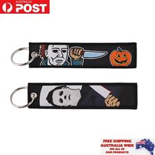 Michael Myers Horror Movie Embroidered Double Sided Keychain Keyring Accessories