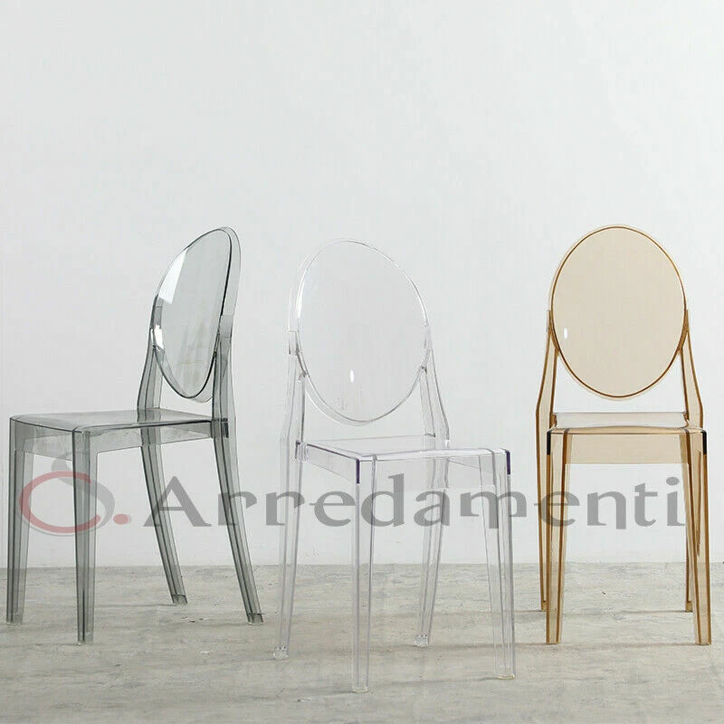 Sedia Isabelle in Polipropilene Interno Esterno Policarbonato Poltrone da Pranzo - Immagine 1 di 1