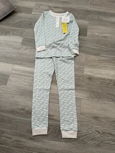 NWT Lila And Hayes Jack Pima Cotton Pajama Set Shark Reef Size 6 - Picture 1 of 2