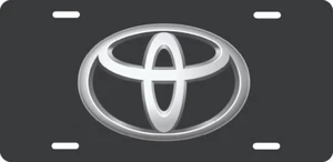 TOYOTA CAR LOGO LICENSE PLATE FOR AUTO 12X6 ALUMINUM 3 - Picture 1 of 1