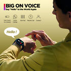 T0# Fitness Tracker Smart Watch Bluetooth-compatible Voice Calling Bracelet (Bla