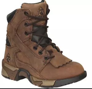 CHILDREN'S BROWN ROCKY LACER BOOTS 3634 - Picture 1 of 1