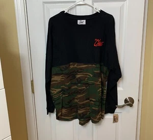 The Oddest Long Sleeve Camo Shirt Size M Men's with Logo Black and Camouflage - Picture 1 of 5