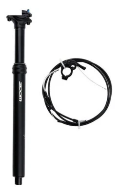 ZOOM dropper seat post 100mm travel 31.6mm tube MTB bike Internal Cable & Remote - Image 1 of 4