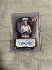2022 UFC Prizm Autographed Card Of Alexa Grasso SG-AGS Base Card Auto