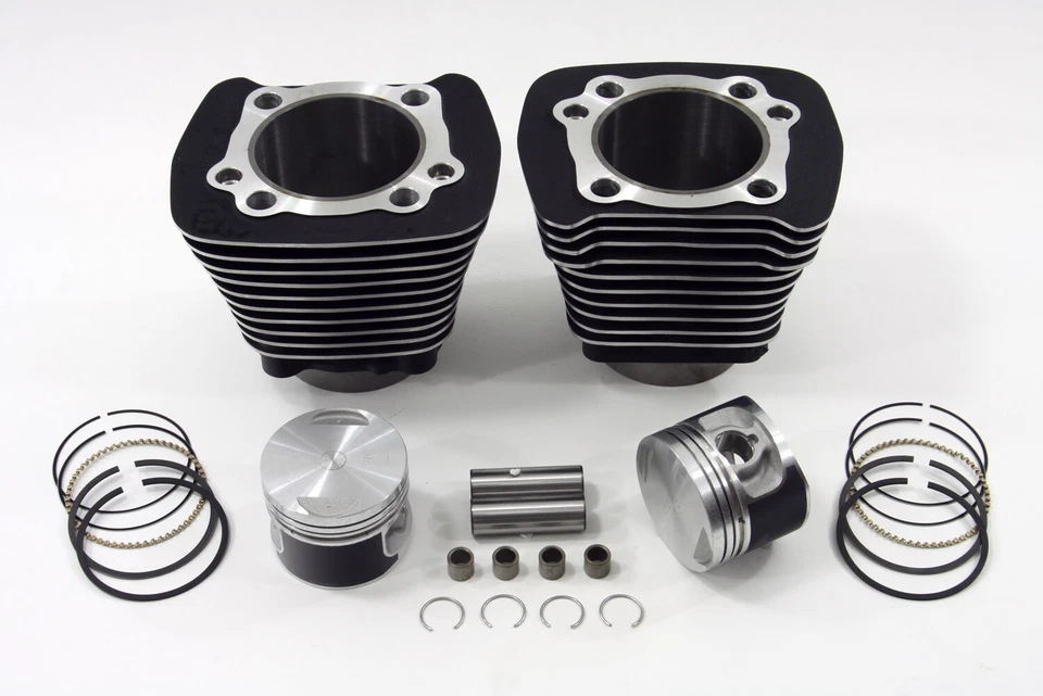 Sportster 1200cc Cylinder and Piston Kit Black fits Harley Davidson - Image 1 of 3