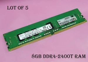 Lot of 5 HPE HP 8GB DDR4-2400T RAM 1Rx8 PC4-2400T-RD0-11 809080-091 819410-001 - Picture 1 of 5